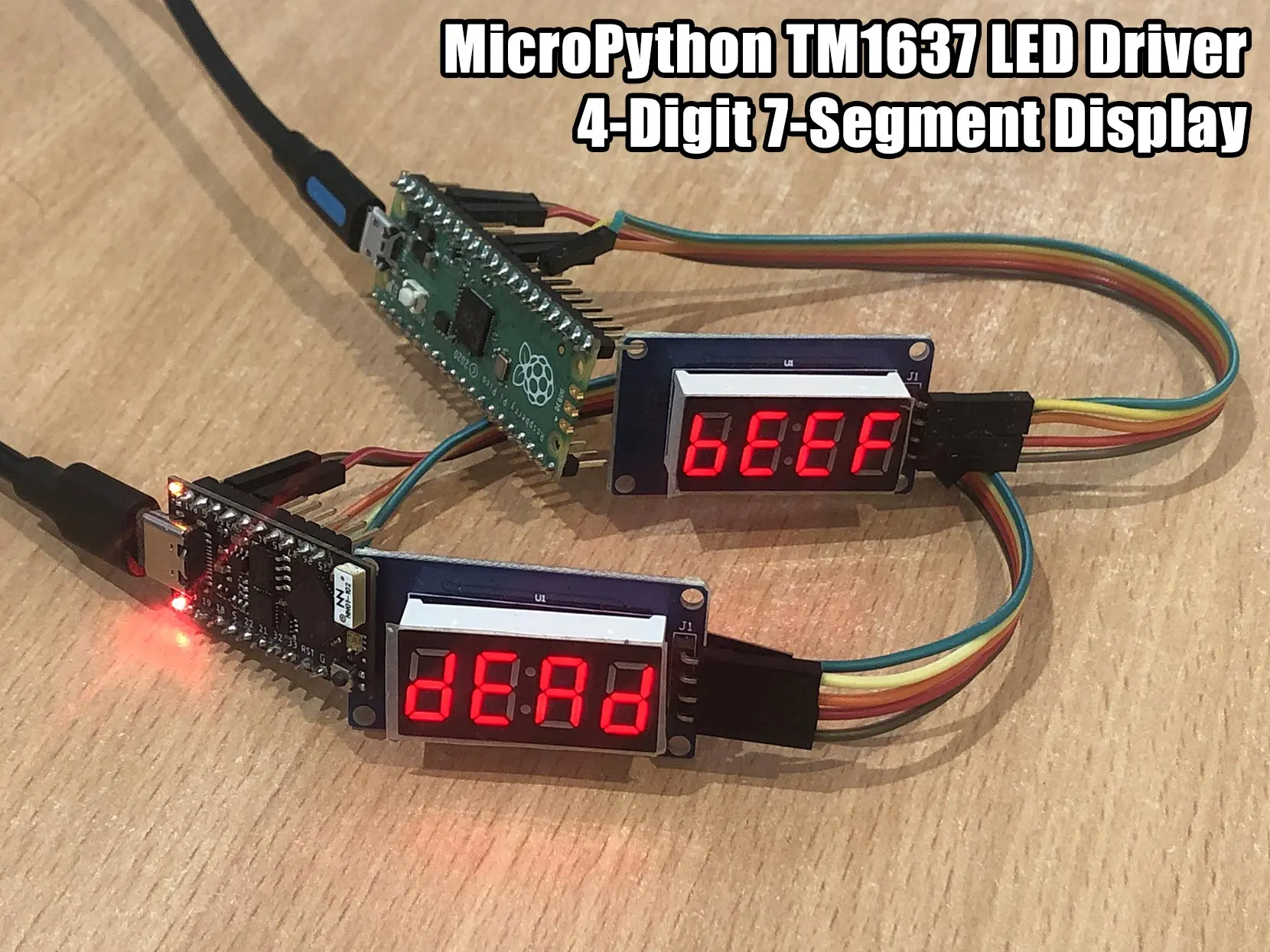 MicroPython TM1637 Library