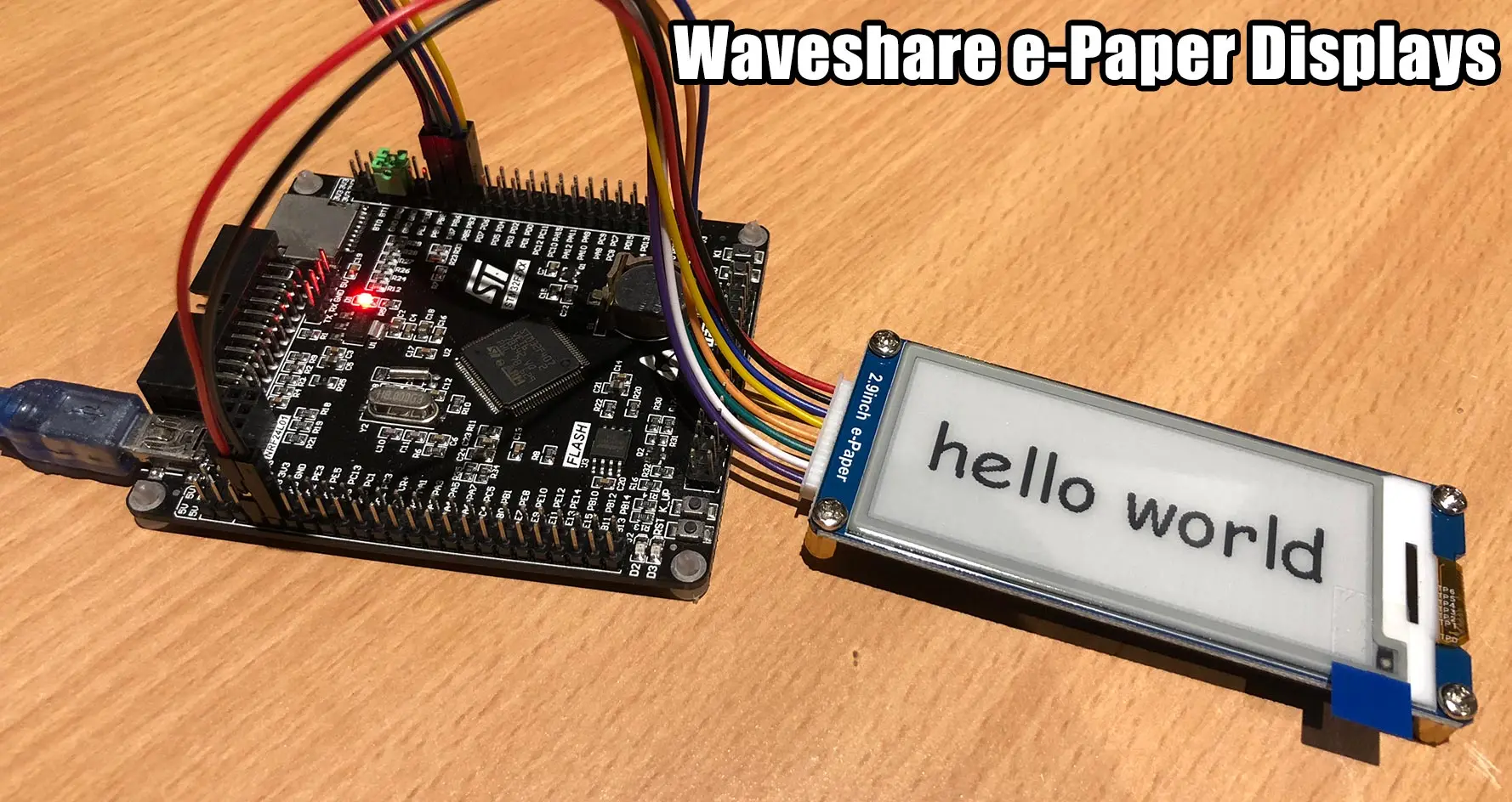MicroPython Waveshare e-Paper Drivers